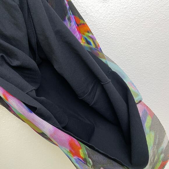 Elaua Kattau Dress Womens Medium Multicolor Mesh Sheer Artsy Colorful Peek A Boo - Picture 7 of 9